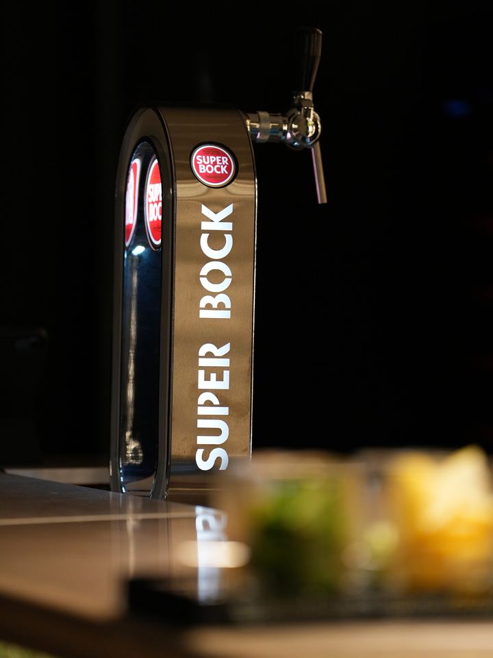 Beer tap at the Avero bar